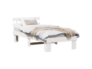Lit simple 80x200 cm    coloris blanc