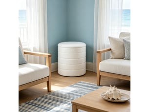 Pouf / repose pied blanc