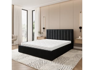 Lit coffre 160x200 cm MASSENO   coloris noir