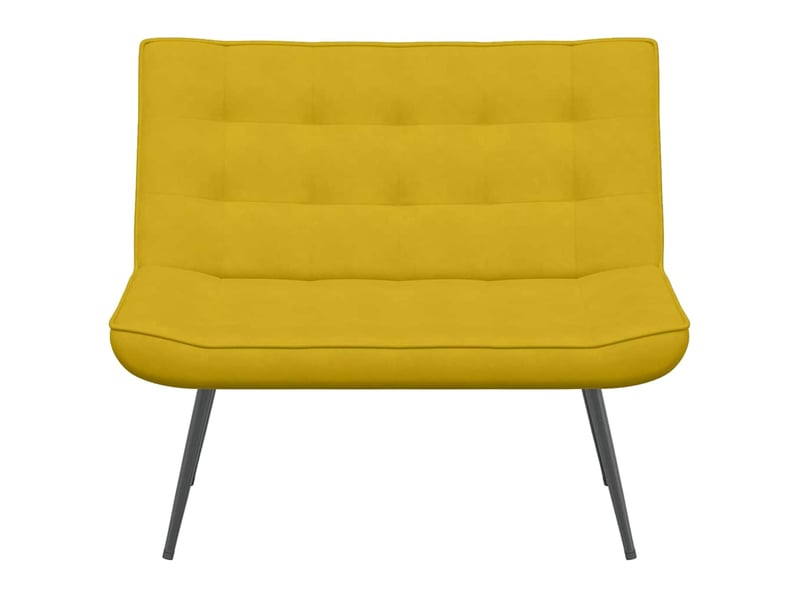  Banc chambre, banc de lit jaune 110x74x84 cm velours  - Conforama D