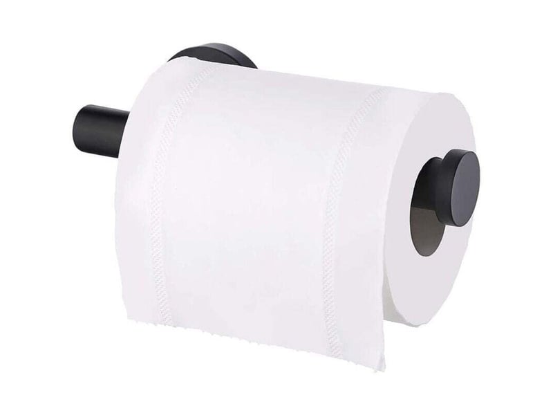  Porte-papier hygiénique en acier inoxydable, support mural rond à moitié ouvert pour salle de bain et cuisine  - Conforama B