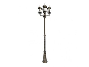 Lampadaire extérieur fabrilamp caelum 3 x e27 bicolore ip44 153-228 x 55 x 55 cm