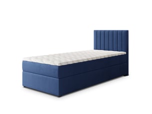 Lit avec rangement 80x200 cm <strong>MASSENO</strong> <strong></strong> coloris bleu