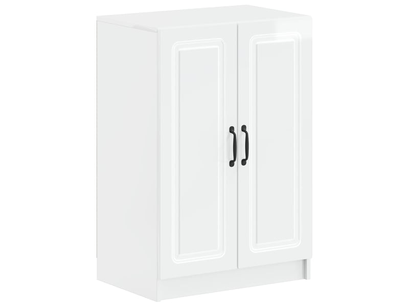  Meuble à chaussures, cabinet à chaussures utrecht 59,5x39,5x87 cm blanc brillant  - Conforama A