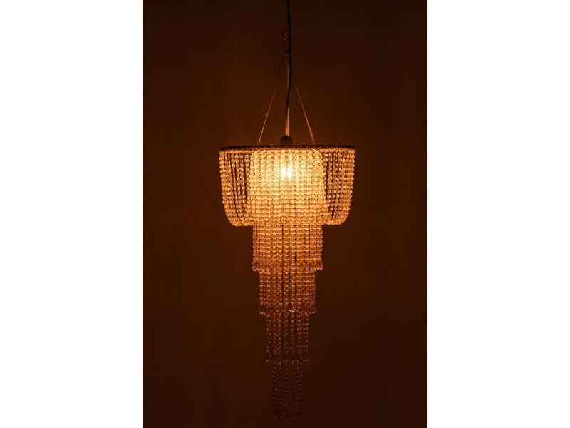 Abat-jour suspension perles sigrid 80cm doré  - Conforama C