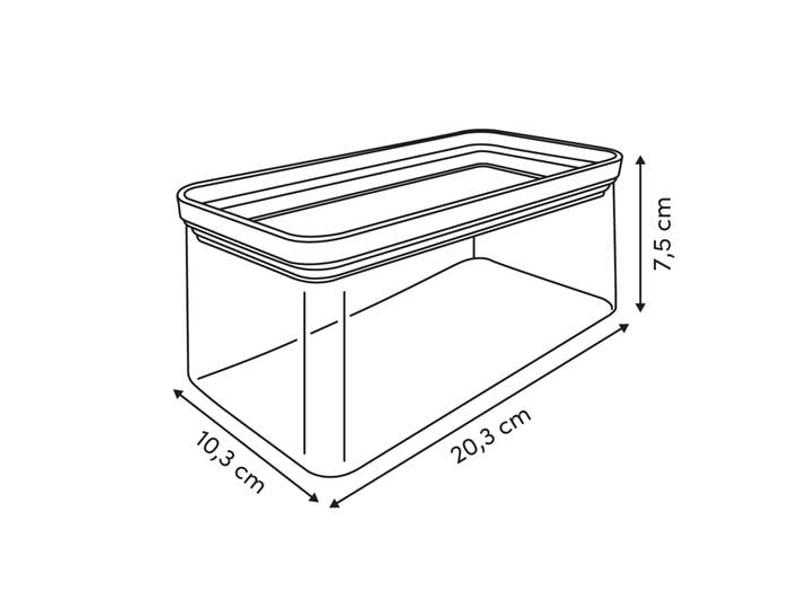  Boîte de conservation rectangulaire eske 1l transparent ESKE - Conforama C