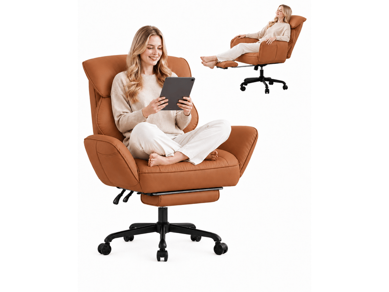 Dowinx fauteuil gaming ergonomique burn avec massage, ressorts ensachés, réglages multiples, revêtement en similicuir pu, grand format - Conforama A