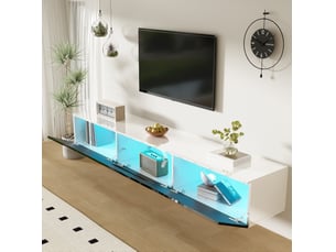 Meuble tv coloris bicolore 180 cm <strong>EVRYAE </strong> <strong></strong>