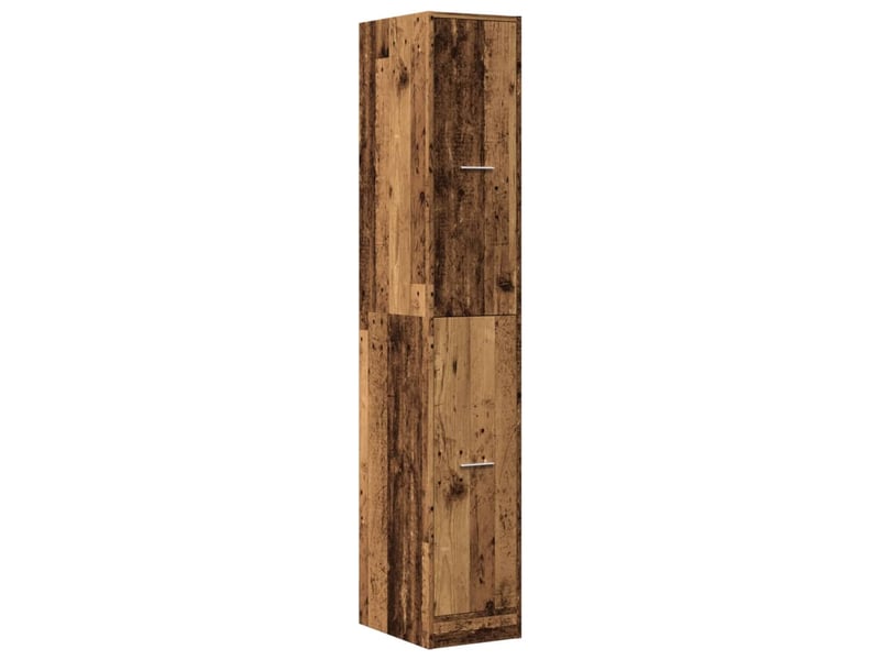 Meuble de rangement, armoire d'apothicaire vieux bois 30x41x174,5 cm bois ingénierie  - Conforama D