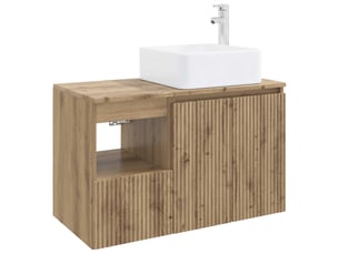 Ensemble de mobilier de salle de bain 2 pc chêne artisanal cf64066