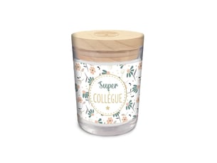 Stc - bougie verre - super collegue