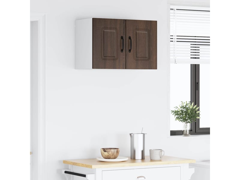 Meuble mural de cuisine | armoire de cuisine chêne brun 60x31x40cm shl2638 - Conforama D