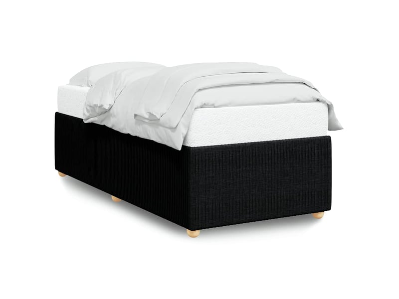  Lit simple- lit adulte -  cadre de lit sans matelas noir 100x200 cm tissu  - Conforama A