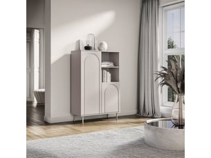 Bibliotheque coloris  taupe 0 étagère(s) <strong>SELSEY</strong> <strong>Orvella</strong> - 90 cm x 138 cm