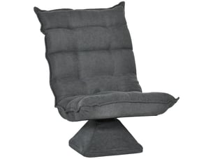 Fauteuil fixe  <strong></strong> Velours gris