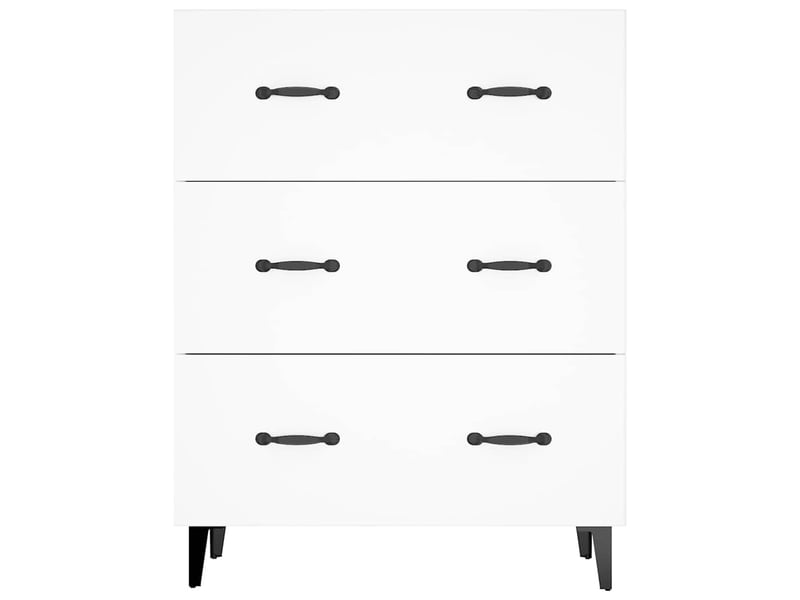  Buffet - bahut - meuble de rangement blanc 69,5x34x90 cm bois d'ingénierie  - Conforama E