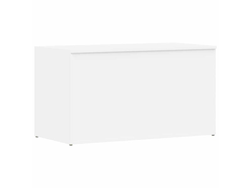 Coffre de rangement blanc 84x42x46 cm bois d'ingénierie - Conforama A