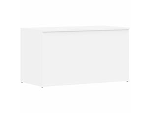 Coffre de rangement blanc 84x42x46 cm bois d'ingénierie
