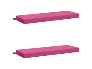 Lot de 2 coussins de banc, coussins d'assise soest 100 % polyester rose cf57352