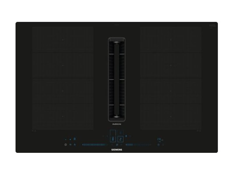 Siemens iq700 ex807nx68e plaque noir intégré 80 cm plaque avec zone à induction 4 zone(s) hotte intégrée EX807NX68E - Conforama A