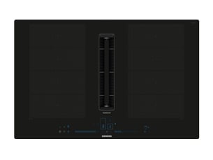 Siemens iq700 ex807nx68e plaque noir intégré 80 cm plaque avec zone à induction 4 zone(s) hotte intégrée