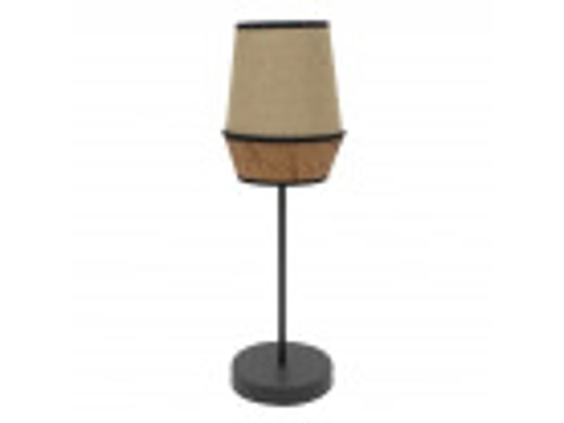  Lampe à poser fabrilamp campana toile de jutemarron 1 x e27 74 x 25 x 25 cm 173971102 - Conforama B