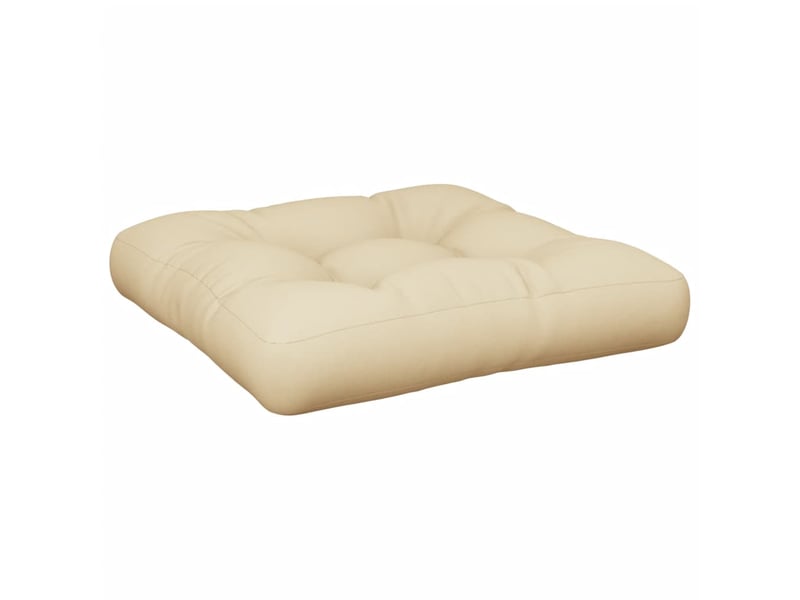  Lot de 2 coussins de palette, coussins de canapé beige tissu cf59490  - Conforama D