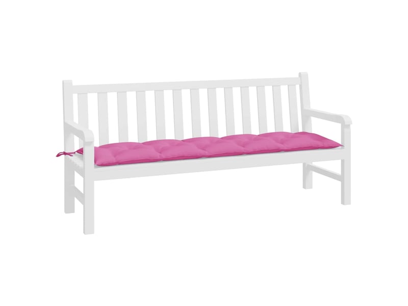  Coussin de banc de jardin, coussin d'assise rose 180x50x7 cm tissu oxford cf52791  - Conforama C