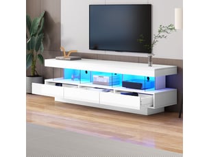 Meuble tv coloris blanc SOGEU