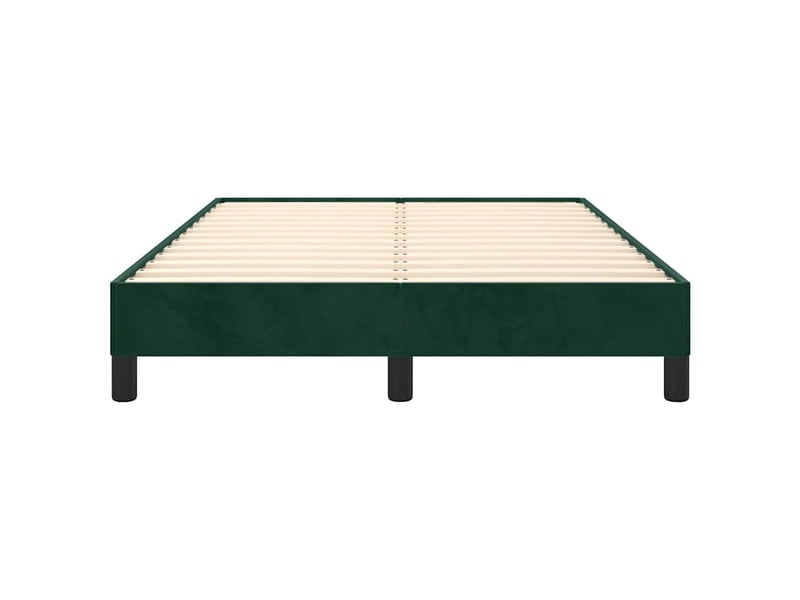  Lit double- lit adulte -  cadre de lit sans matelas vert foncé 120x190 cm velours  - Conforama D