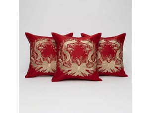 Lot de 3 coussins déco déhoussables 45x45 cm davis