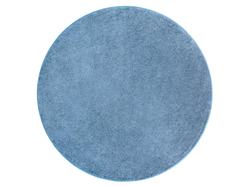 Tapis  cercle santa fe bleu 74 plaine couleur unie cercle 150 cm  - Conforama D