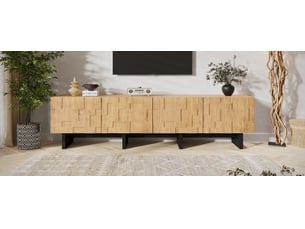 Meuble tv coloris bicolore 180 cm