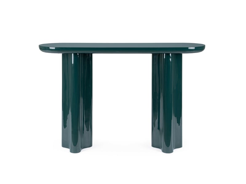  Console design laquée bleu emeraude 120cm emeralda  - Conforama C