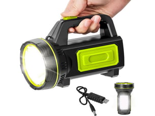 Lampe torche ,led puissante rechargeable usb 2000 mah avec lumière latérale lampe de poche etanche haute puissance pour urgence randonnée