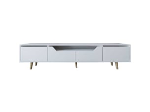 Meuble tv coloris blanc 185 cm HANAH HOME  