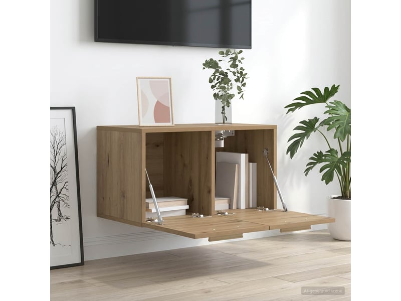  Meuble mural, meuble de rangement salon 60 x 36,5 x 35 cm bois d'ingénierie shl983  - Conforama B