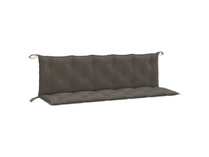 Lot de 2 coussins de banc de jardin, coussins d'assise gris foncé mélangé tissu cf58662