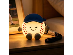 Veilleuse led ballon de baseball rgb pour enfants, lampe tactile rechargeable usb en silicone, intensité réglable pour chambre
