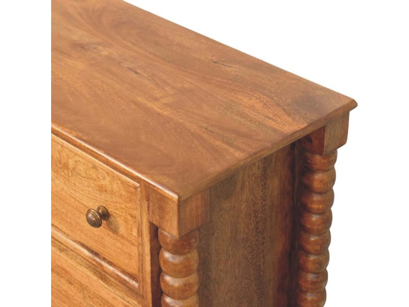  Artisan furniture commode spindle en bois massif  - Conforama D