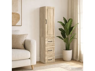 Armoire <strong></strong> <strong></strong> coloris bois clair largeur 33 cm