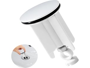 Bonde de lavabo universelle — ensemble de vidage réglable en laiton chromé — bonde pour lavabo de salle de bain,40mm