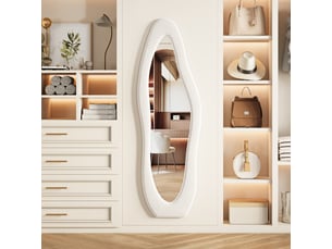 Miroir  à poser coloris blanc <strong></strong>  <strong></strong> - 50 cm x 2 cm