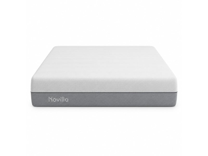  Novilla matelas en mousse 140 x 200 cm, épaisseur 25 cm, réversible, 7 zones, housse lavable, tissu oeko-tex, mousse certipur-us  - Conforama A