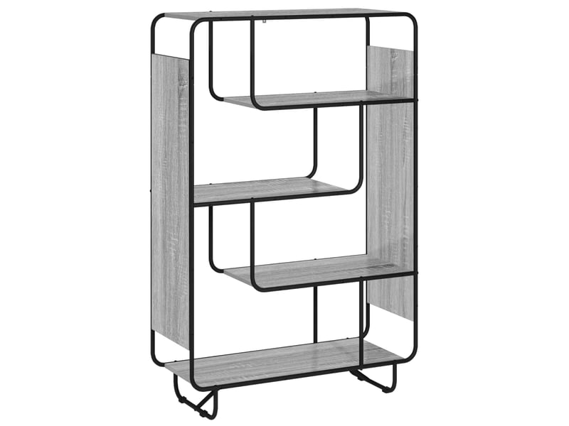  Buffet haut, buffet de rangement sonoma gris 93.5x37.5x144 cm bois d'ingénierie  - Conforama A