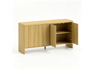 Buffet 4 porte(s)  0 tiroir(s) OKWISH  - 147 cm coloris bois clair 