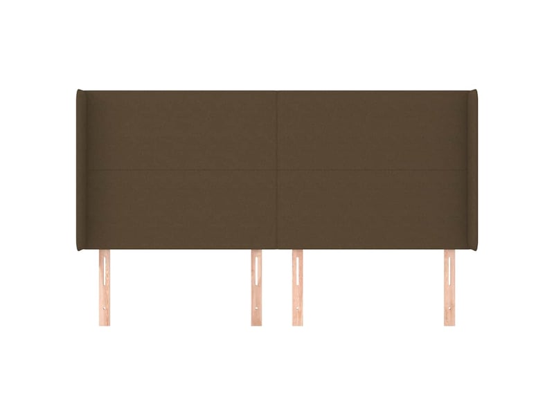  Tête de lit, décoration murale avec oreilles marron foncé 163x16x118128 cm tissu shl9607  - Conforama C