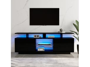 Meuble tv coloris noir 140 cm MODENVIE