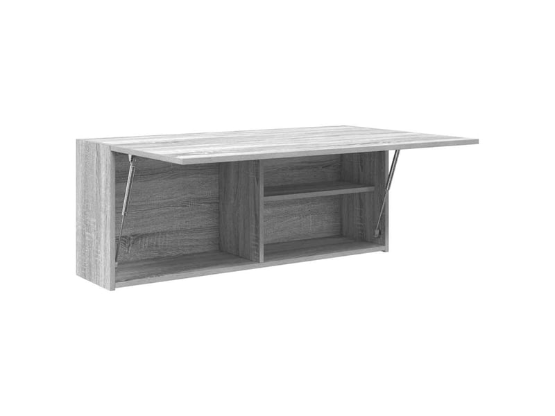  Armoire murale de bain, meuble de rangement sonoma gris 100x25x40 cm bois ingénierie  - Conforama D