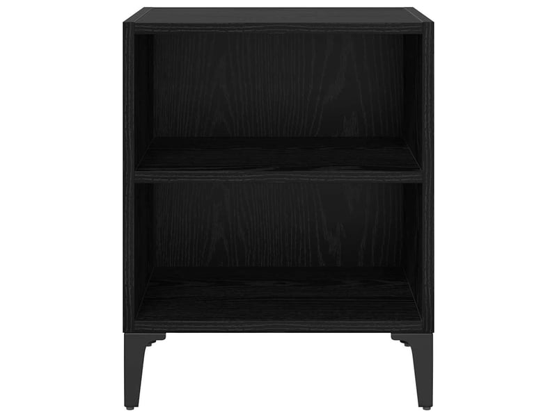  Table de chevet - cabinet de chevet - table de nuit 2 pc chêne noir 40 x 30 x 50 cm  - Conforama E